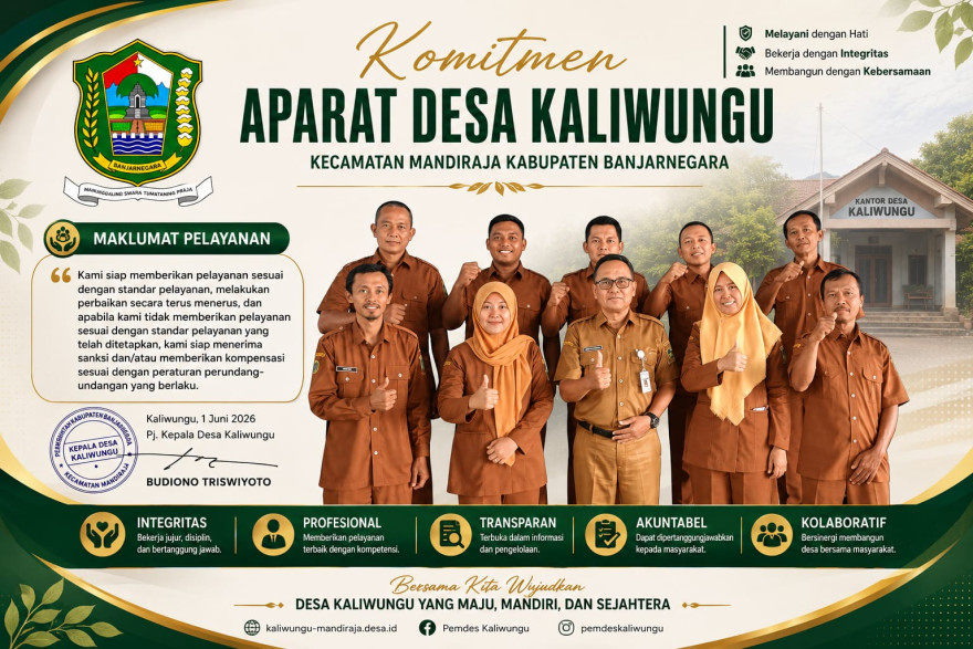 Komitmen Aparat Desa Kaliwungu dalam Maklumat Pelayanan